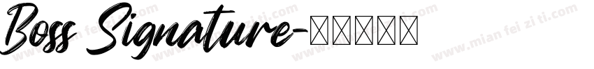 Boss Signature字体转换